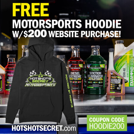 Free Motorsports Hoodie with $200 website purchase