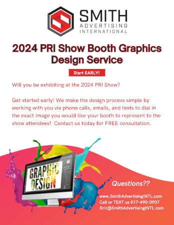 Graphic Design for your PRI 2024 BOOTH