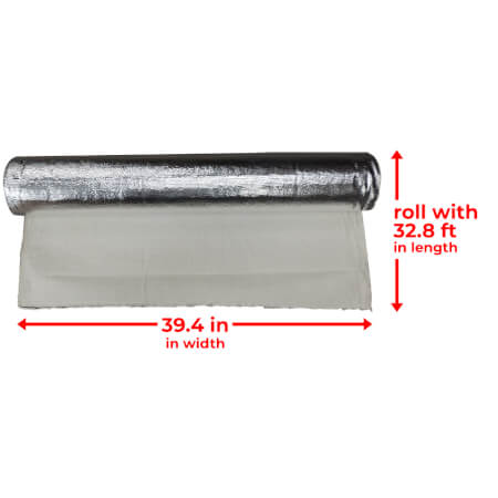 32.8 ft x 39.4 in Aluminized Heat Screen Roll