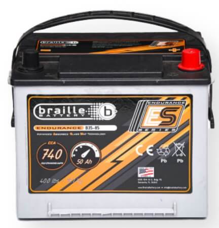 B35-85 Braille Advanced AGM Endurance Series Battery