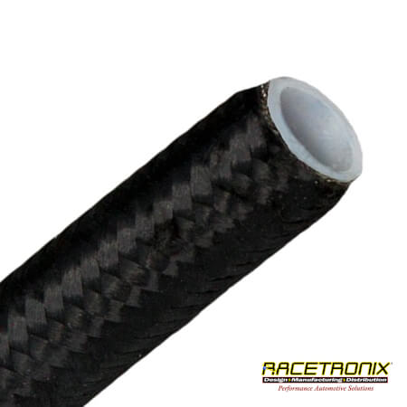 Racetronix -3 Stainless Steel/Nylon Braid Teflon (PTFE) Hose