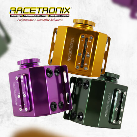 Racetronix Catch Tank, 1L -6/-8 AN, Site Glass New Colors