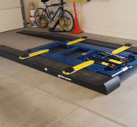 4" H Car Lift Ramps – 4 Degree Angle of Approach