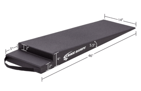 4" H Trailer Ramp - 5.5 Degree Approach Angle